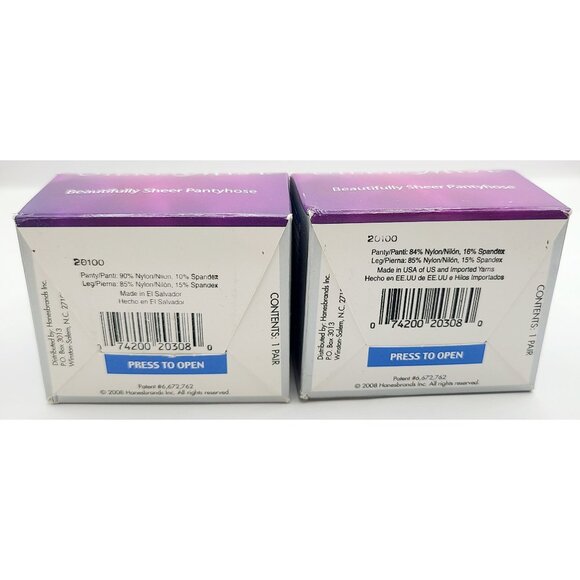 Leggs Silken Mist Control Top Sheer Toe Pantyhose Nude Q 20308New in Box - Picture 7 of 7